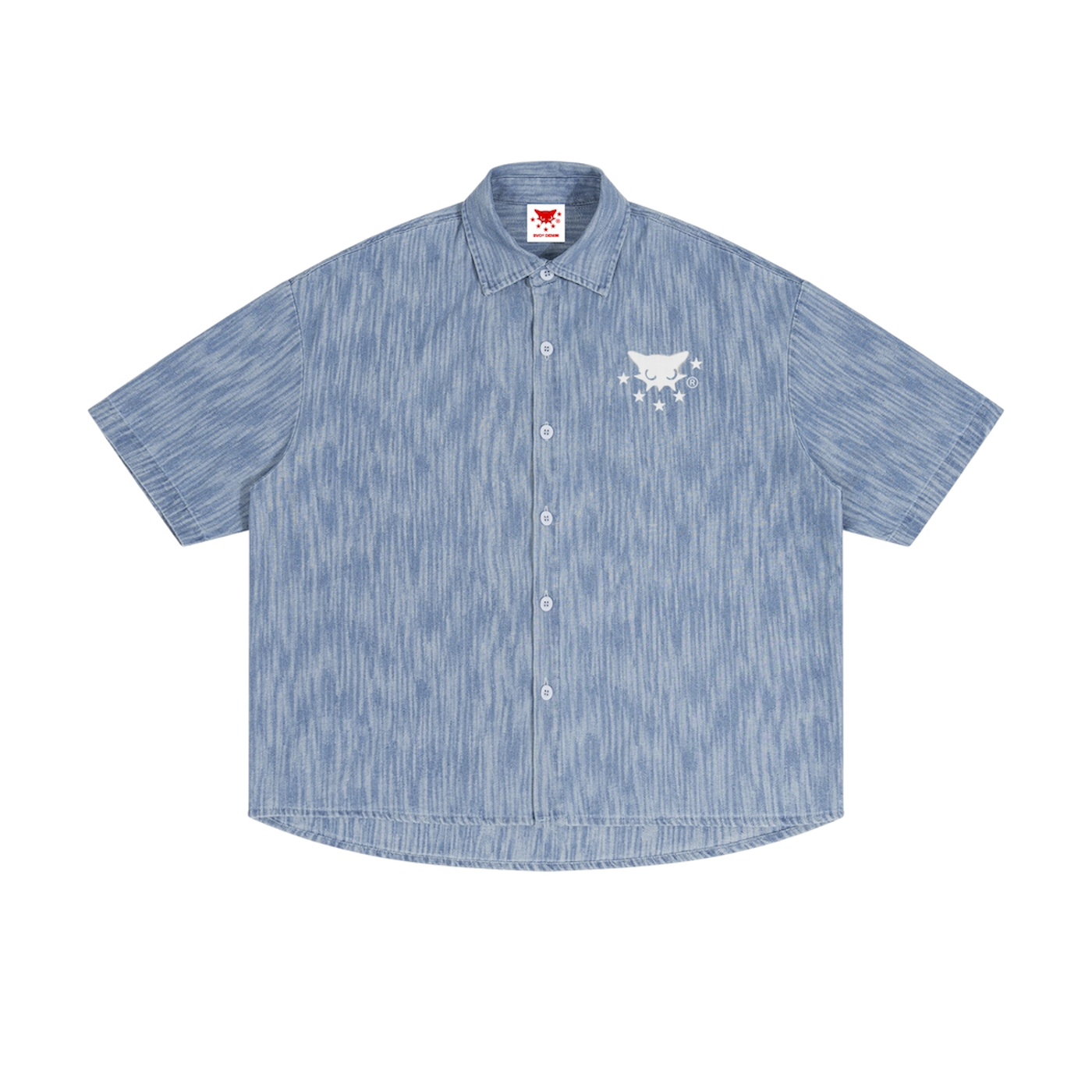 BVO® DENIM VINTAGE WASH SHIRT [BLUE]