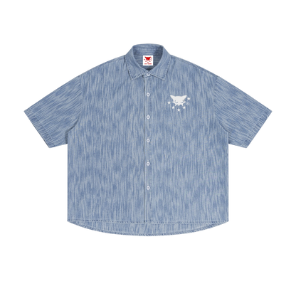 BVO® DENIM VINTAGE WASH SHIRT [BLUE]