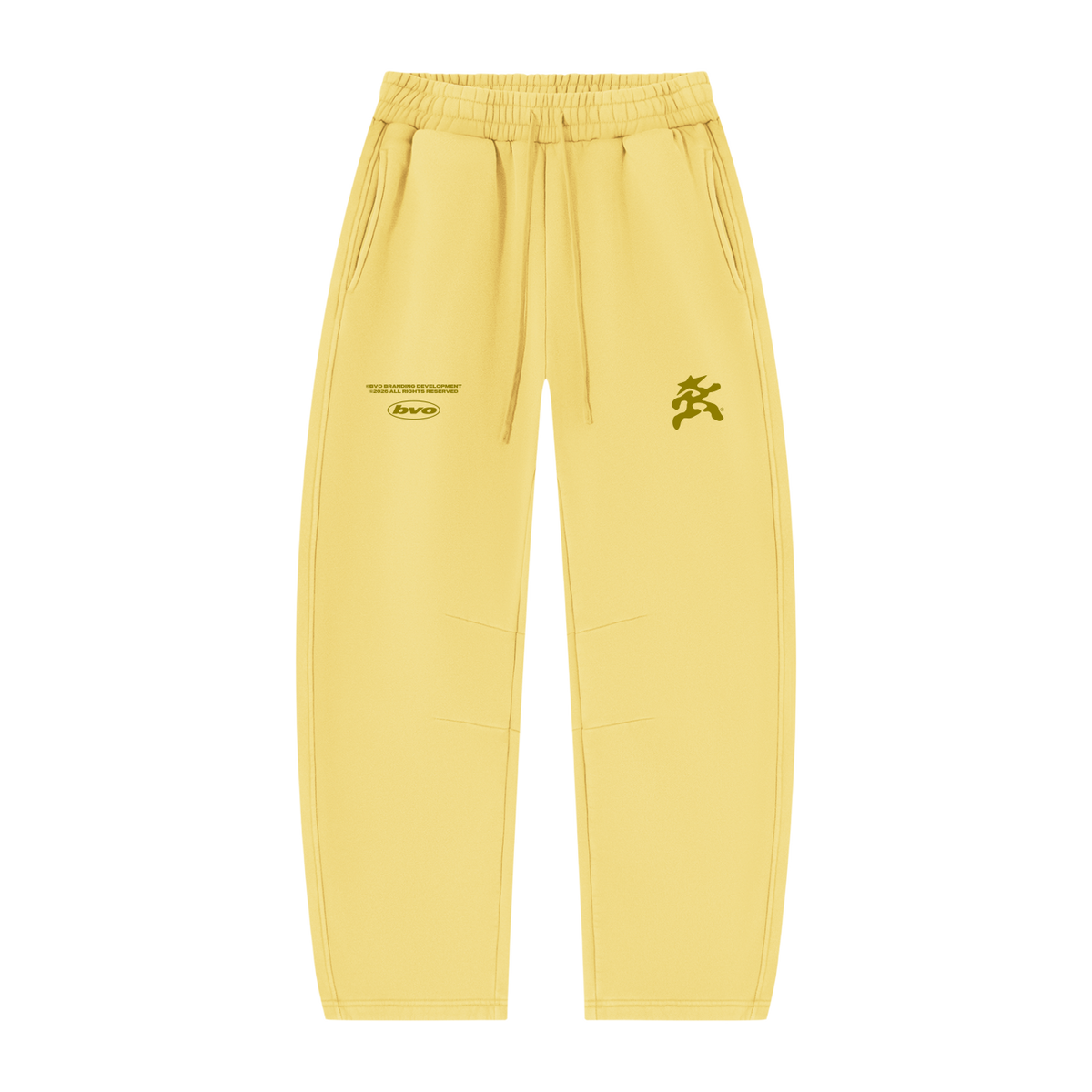 BVO® STARWALKER BARREL LEG SWEATPANTS [YELLOW]