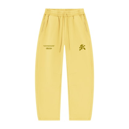 BVO® STARWALKER BARREL LEG SWEATPANTS [YELLOW]