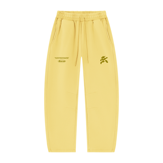 BVO® STARWALKER BARREL LEG SWEATPANTS [YELLOW]
