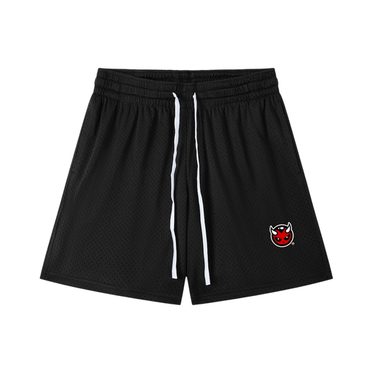 LOGO® MESH SHORTS [BLACK]