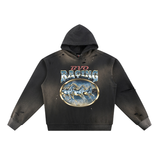RACING HOODIE [BLACK]