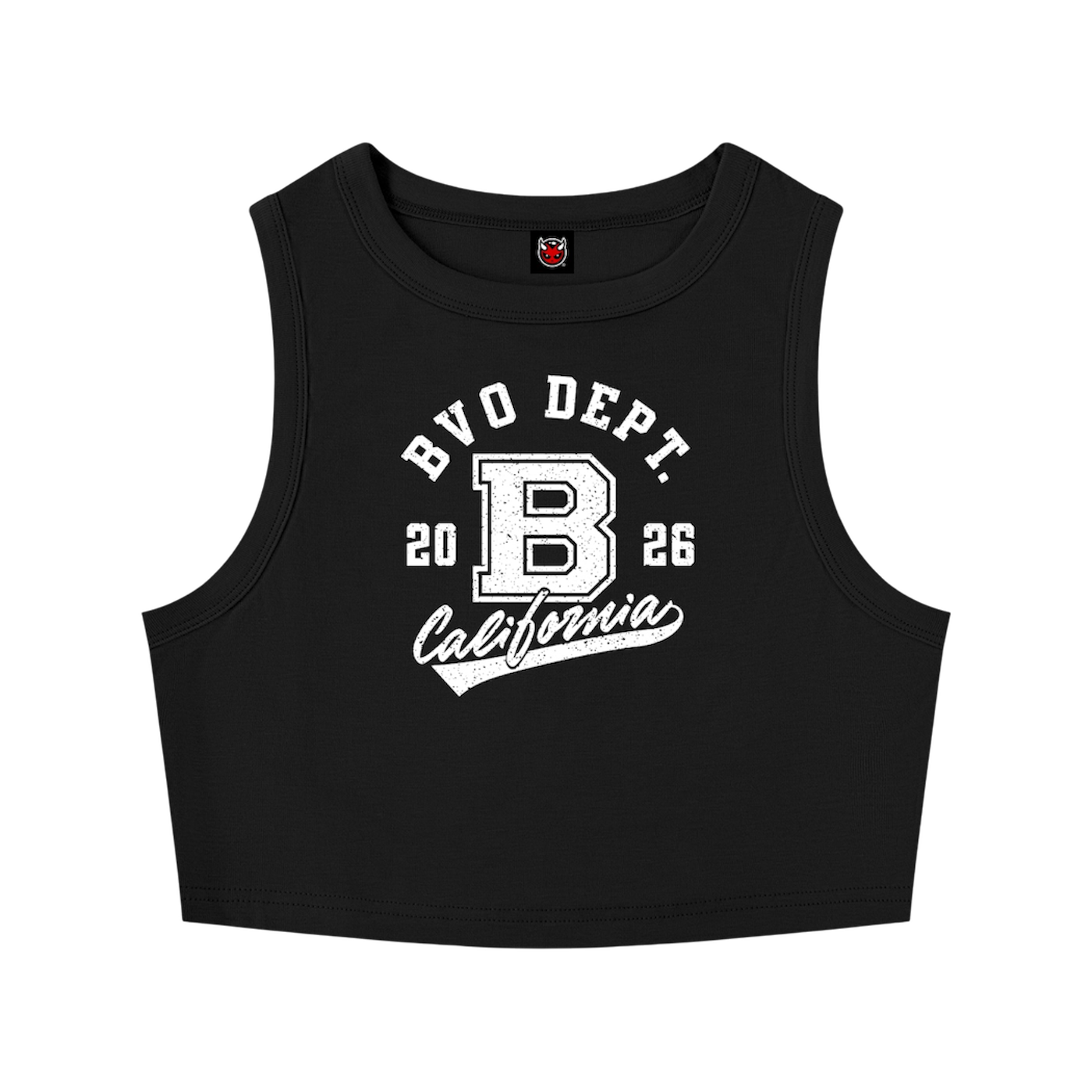 WMNS CALIFORNIA CROPPED TANK TOP [BLACK]