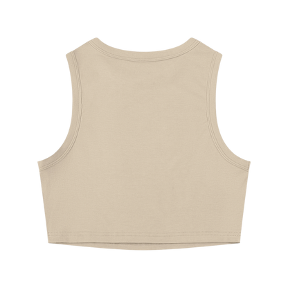 WMNS CALIFORNIA CROPPED TANK TOP [KHAKI]