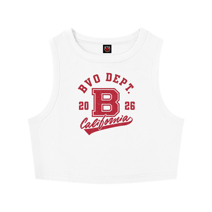 WMNS CALIFORNIA CROPPED TANK TOP [WHITE]