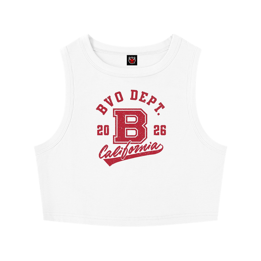 WMNS CALIFORNIA CROPPED TANK TOP [WHITE]