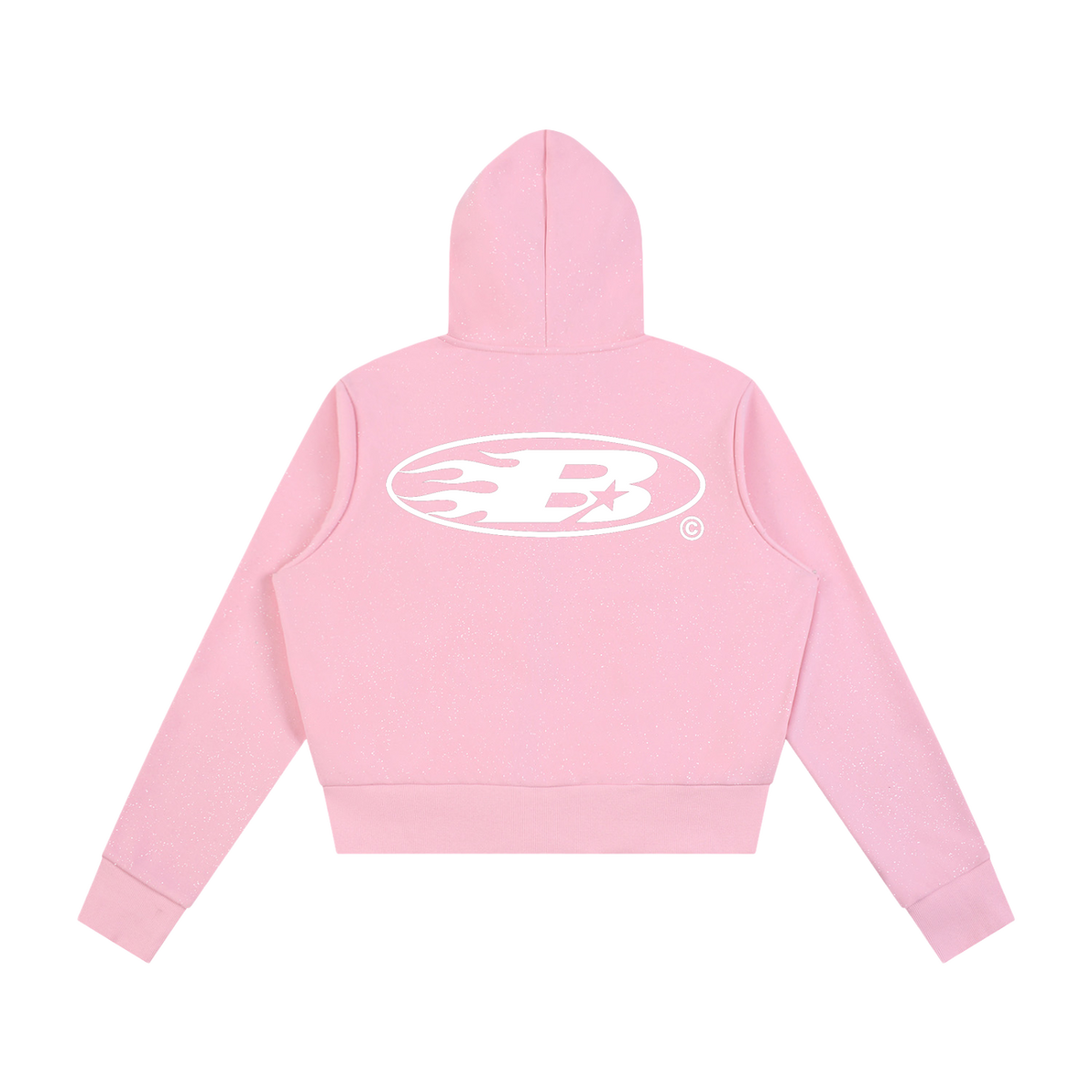 WMNS STAPLE LOGO© SPARKLE ZIP HOODIE [PINK]