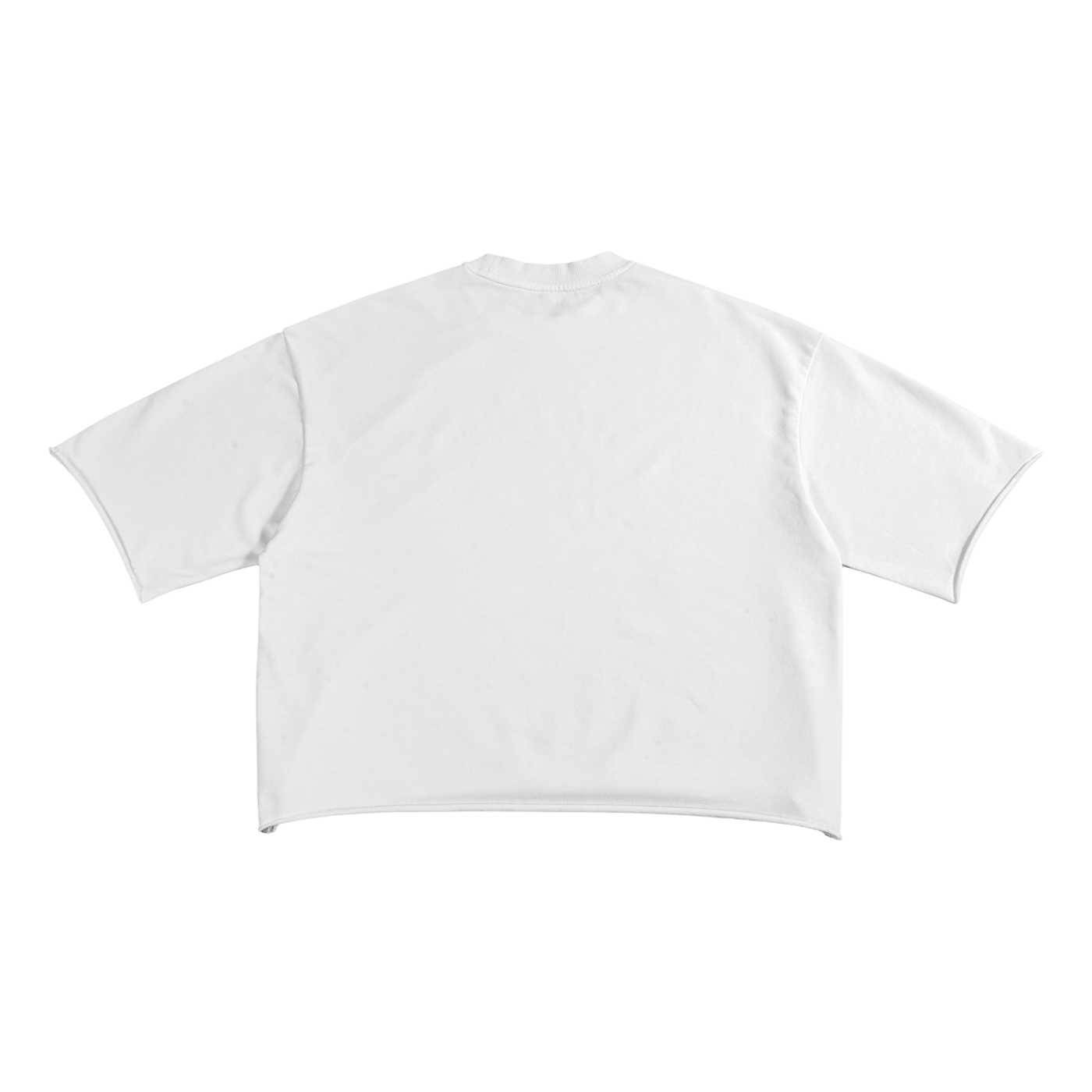 BVO® CRIMSON FLAME RAW EDGE TEE [WHITE]