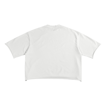 BVO® CRIMSON FLAME RAW EDGE TEE [WHITE]