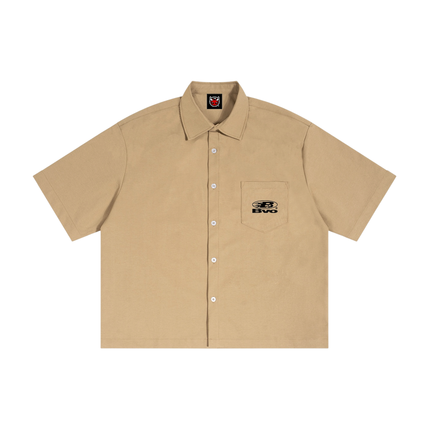 STAPLE LOGO© CARGO SHIRT [KHAKI]