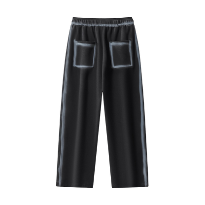 BVO® OVAL LOGO STRAIGHT-LEG SWEATPANTS [BLACK]