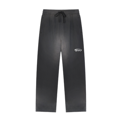 WORKWEAR LOGO STRAIGHT-LEG SWEATPANTS [BLACK]
