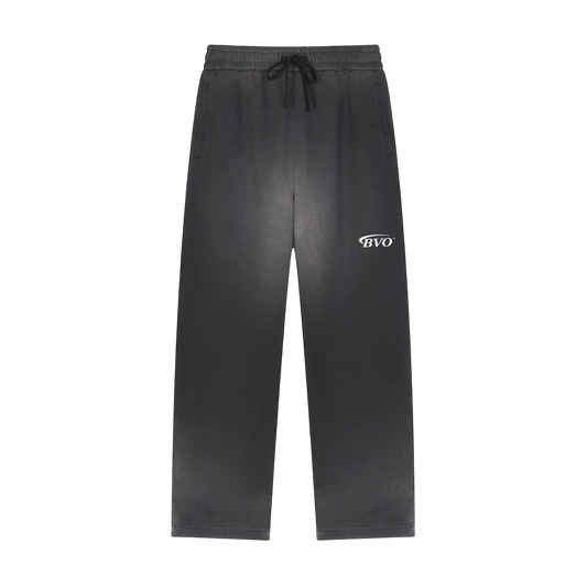 WORKWEAR LOGO STRAIGHT-LEG SWEATPANTS [BLACK]