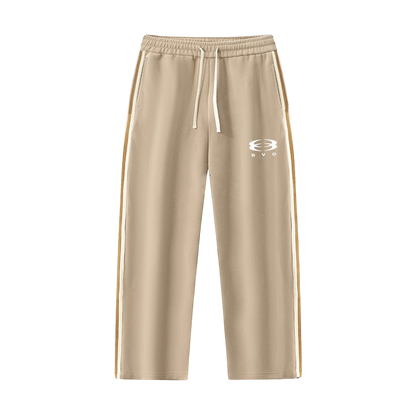 UNITY LOGO® SIDE-STRIPE STRAIGHT-LEG BOTTOMS [BEIGE]