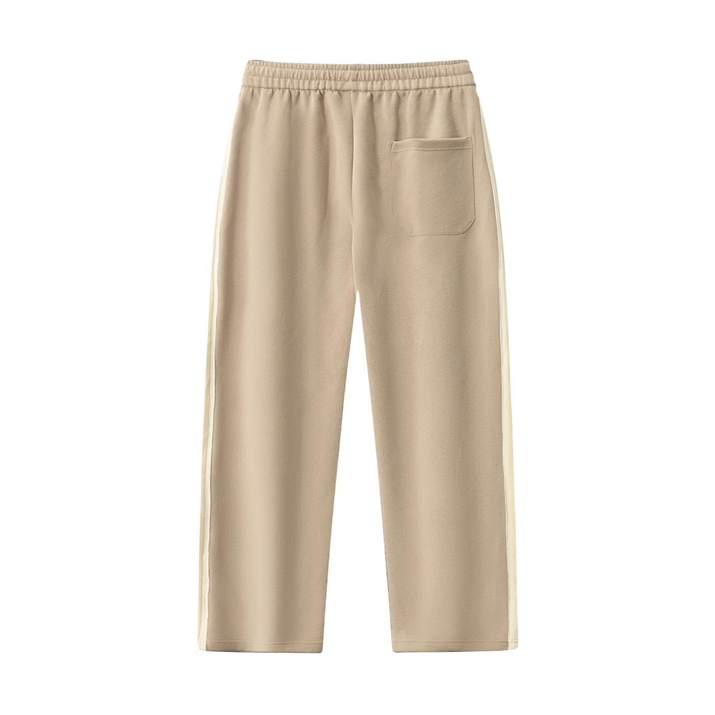 UNITY LOGO® SIDE-STRIPE STRAIGHT-LEG BOTTOMS [BEIGE]