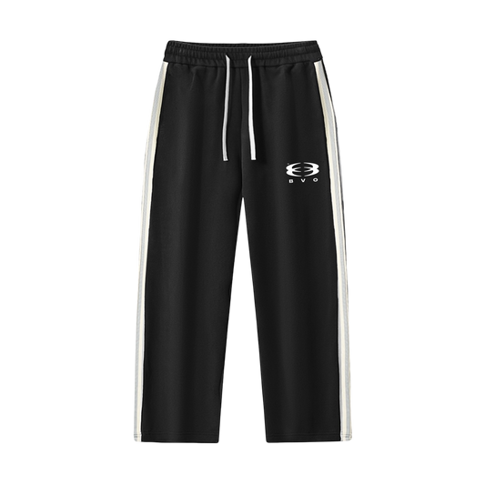 UNITY LOGO® SIDE-STRIPE STRAIGHT-LEG BOTTOMS [BLACK]