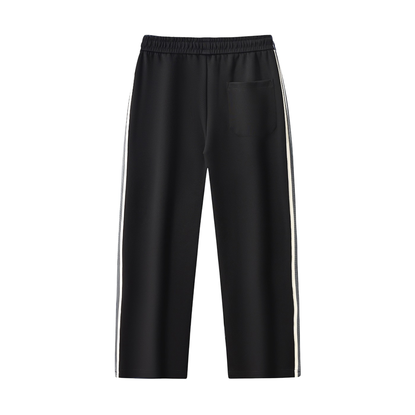 UNITY LOGO® SIDE-STRIPE STRAIGHT-LEG BOTTOMS [BLACK]