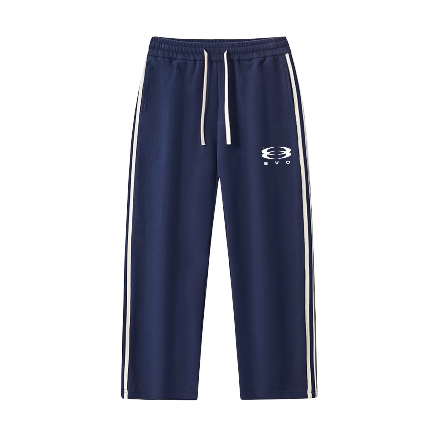 UNITY LOGO® SIDE-STRIPE STRAIGHT-LEG BOTTOMS [NAVY BLUE]