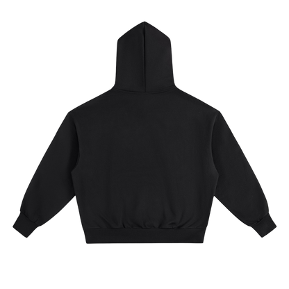 STONE LOGO HOODIE [BLACK]