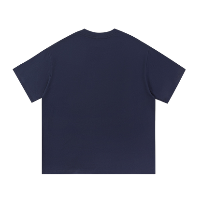HALF-TONED GREEN LOGO TEE [NAVY BLUE]