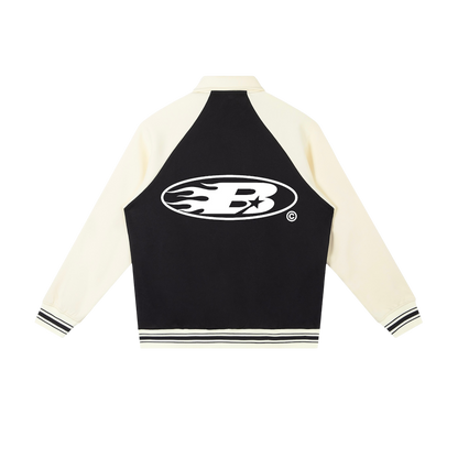 STAPLE LOGO© VARSITY JACKET [BLACK]
