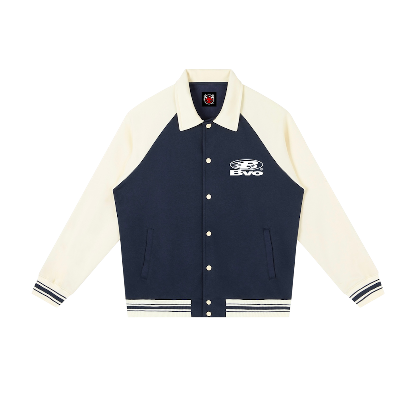 STAPLE LOGO© VARSITY JACKET [NAVY BLUE]