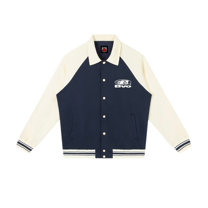 STAPLE LOGO© VARSITY JACKET [NAVY BLUE]