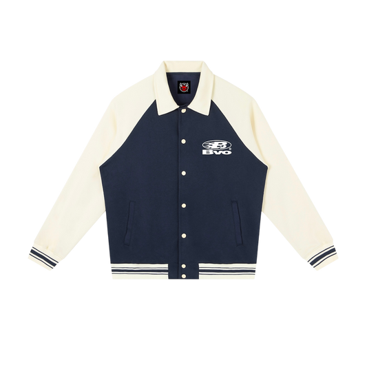 STAPLE LOGO© VARSITY JACKET [NAVY BLUE]