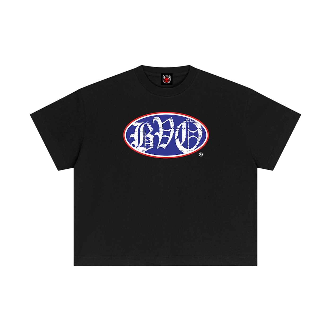 BVO® ALT OVAL TEE [BLACK]