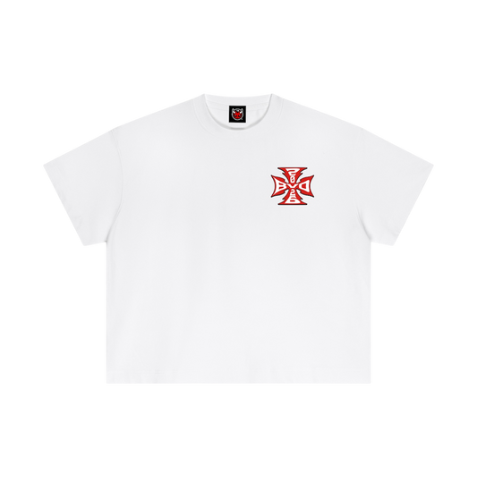 2026 CROSS TEE [WHITE]