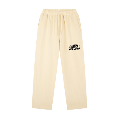 WMNS STAPLE LOGO© STRAIGHT-LEG SWEATPANTS [BEIGE]