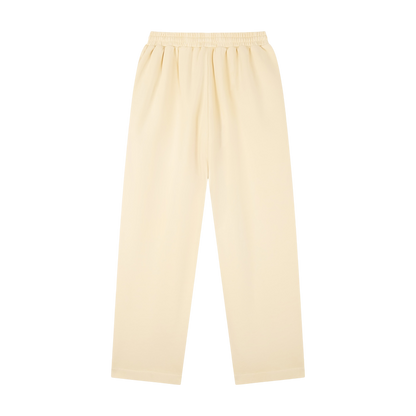WMNS STAPLE LOGO© STRAIGHT-LEG SWEATPANTS [BEIGE]