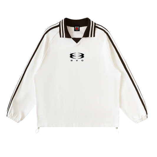 UNITY LOGO® POLO SWEATSHIRT [WHITE]