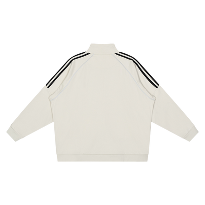 ALT STAPLE LOGO® REFLECTION STRIPED JACKET [OFF-WHITE]