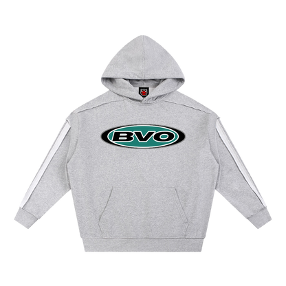 BVO® CONTRAST TAPE HOODIE [GREY]