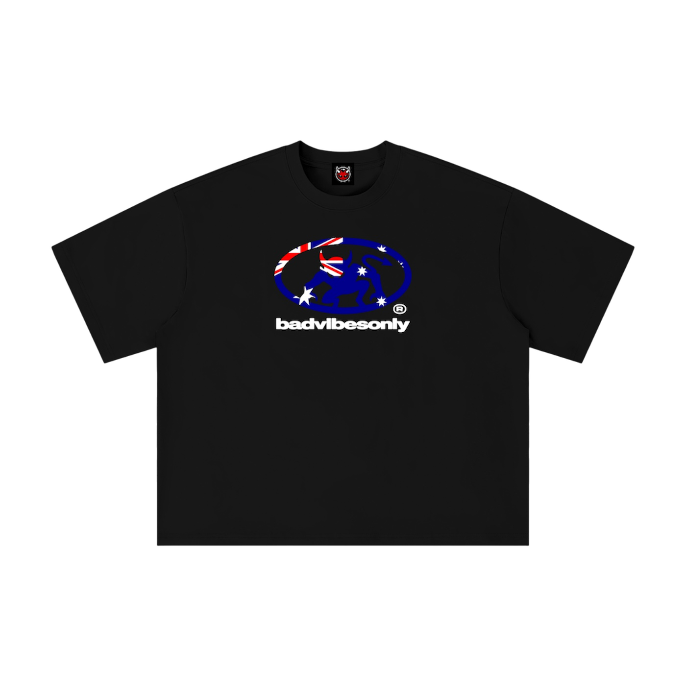 BADVIBESONLY® AUSTRALIA TEE [BLACK]