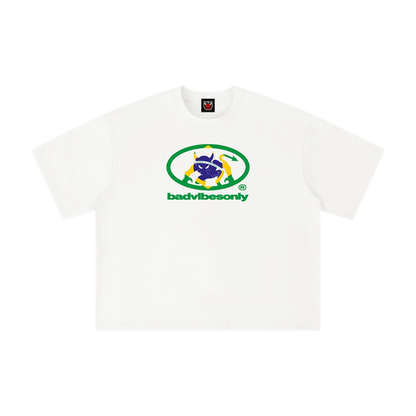 BADVIBESONLY® BRAZIL TEE [WHITE]