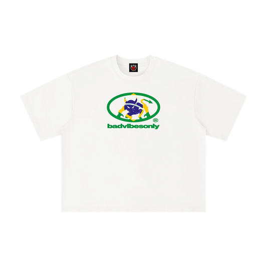 BADVIBESONLY® BRAZIL TEE [WHITE]