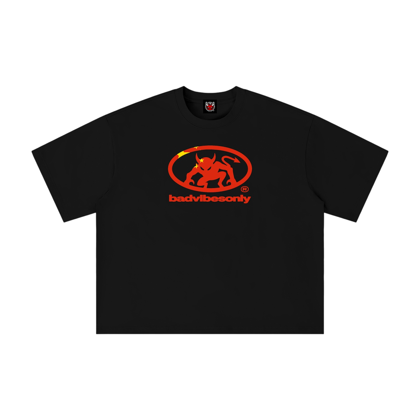BADVIBESONLY® CHINA TEE [BLACK]