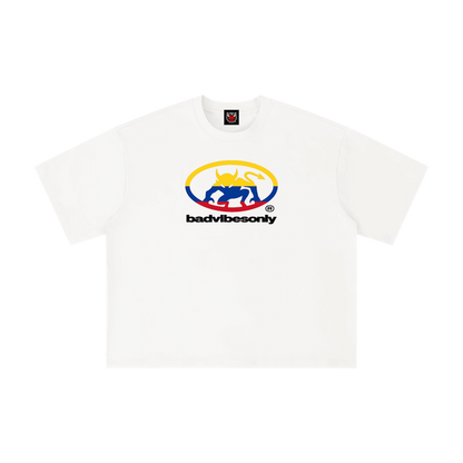BADVIBESONLY® COLOMBIA TEE [WHITE]