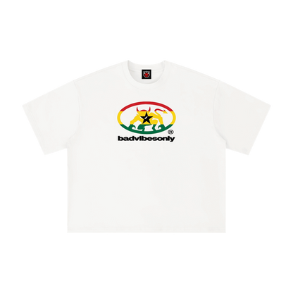 BADVIBESONLY® GHANA TEE [WHITE]