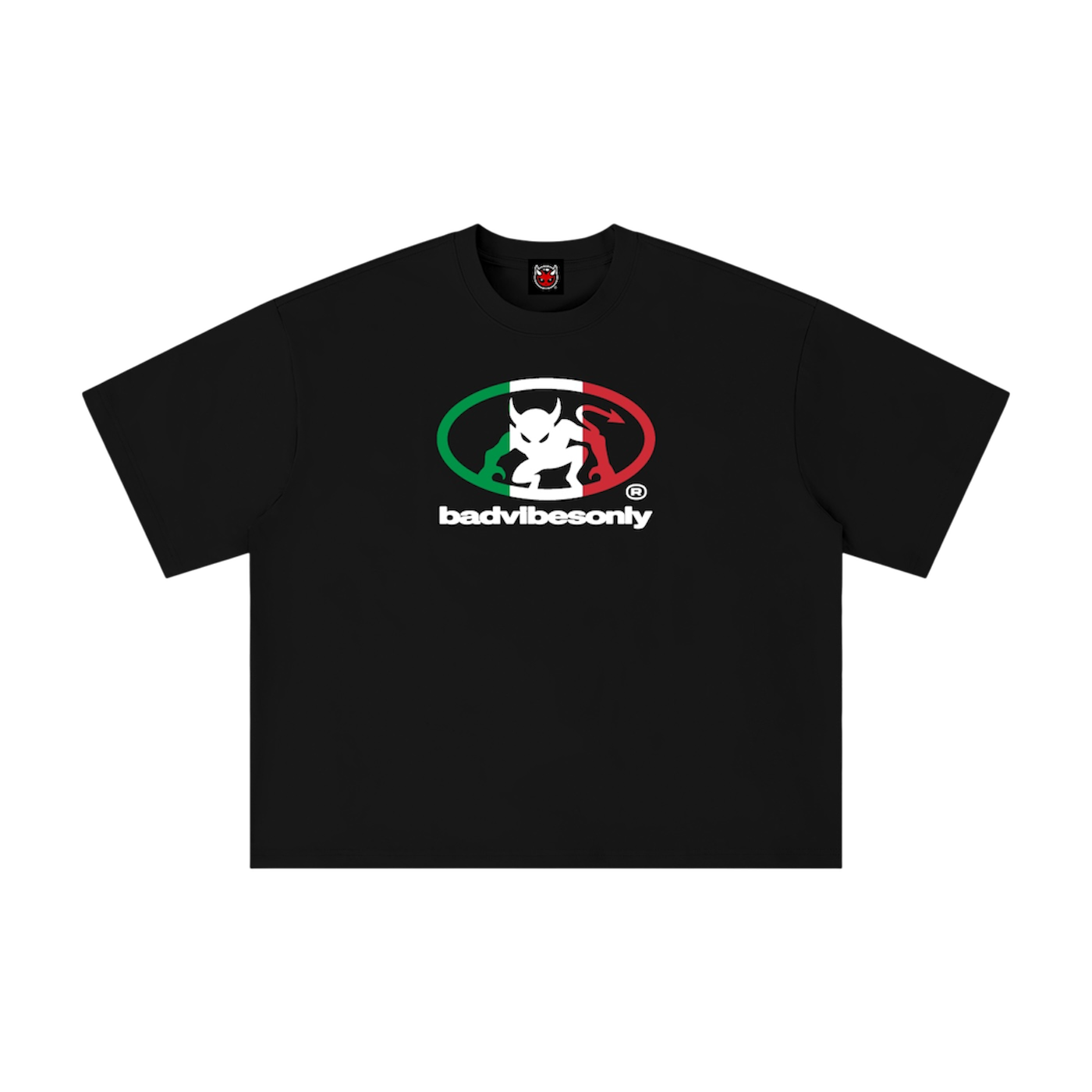 BADVIBESONLY® ITALY TEE [BLACK]