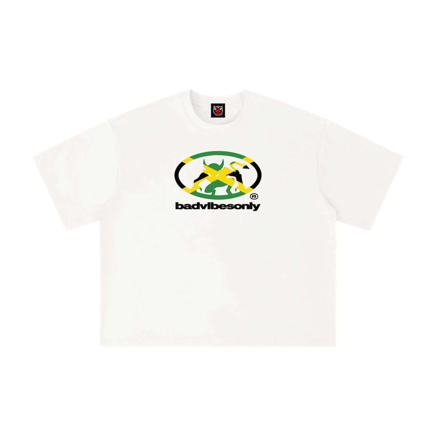 BADVIBESONLY® JAMAICA TEE [WHITE]