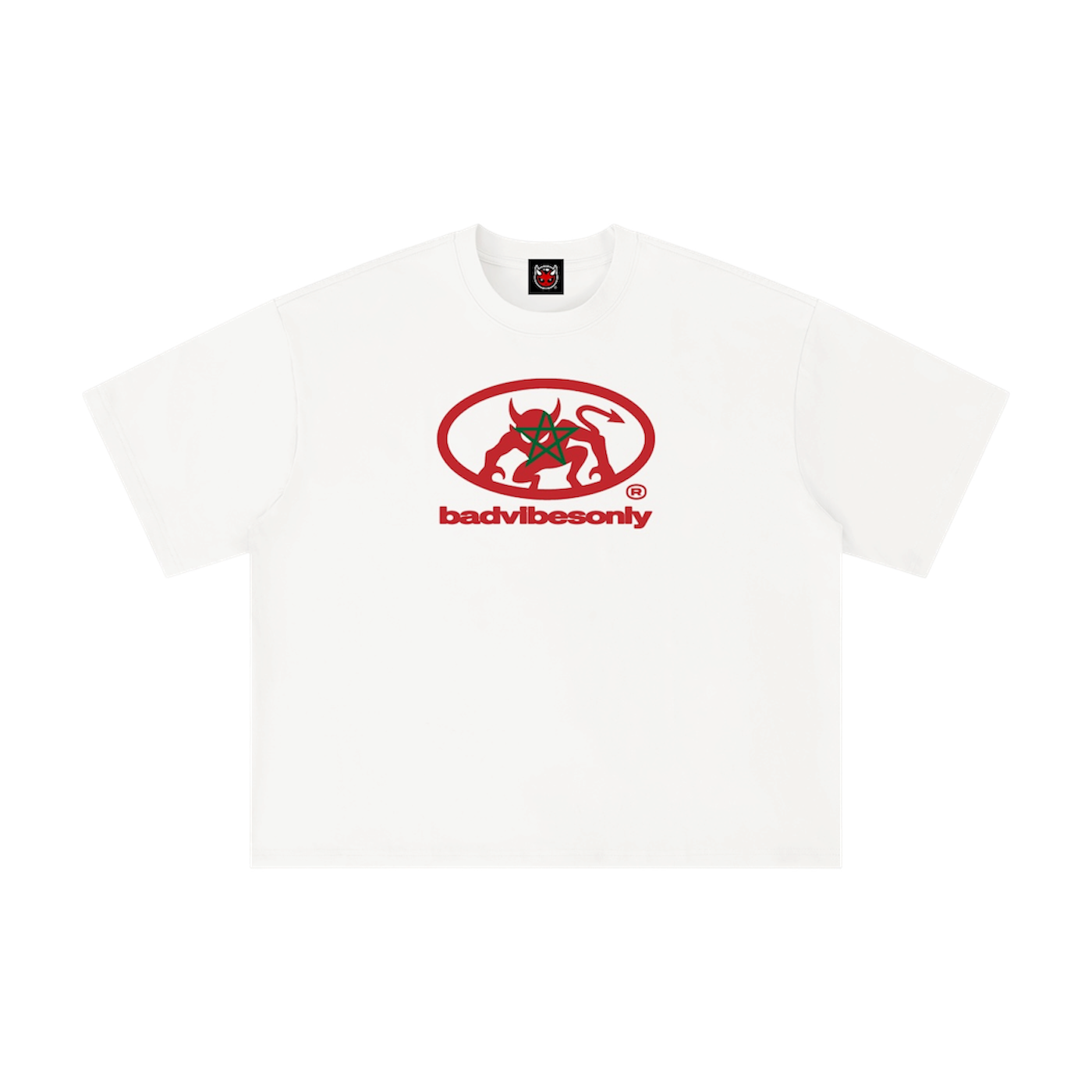 BADVIBESONLY® MOROCCO TEE [WHITE]