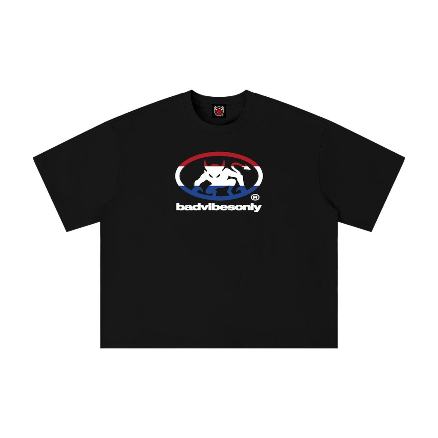 BADVIBESONLY® NETHERLANDS TEE [BLACK]