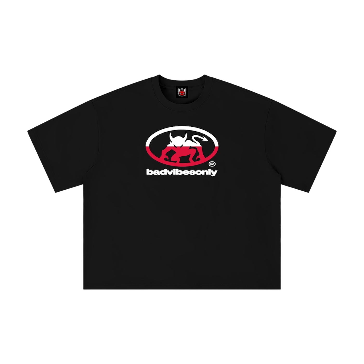 BADVIBESONLY® POLAND TEE [BLACK]