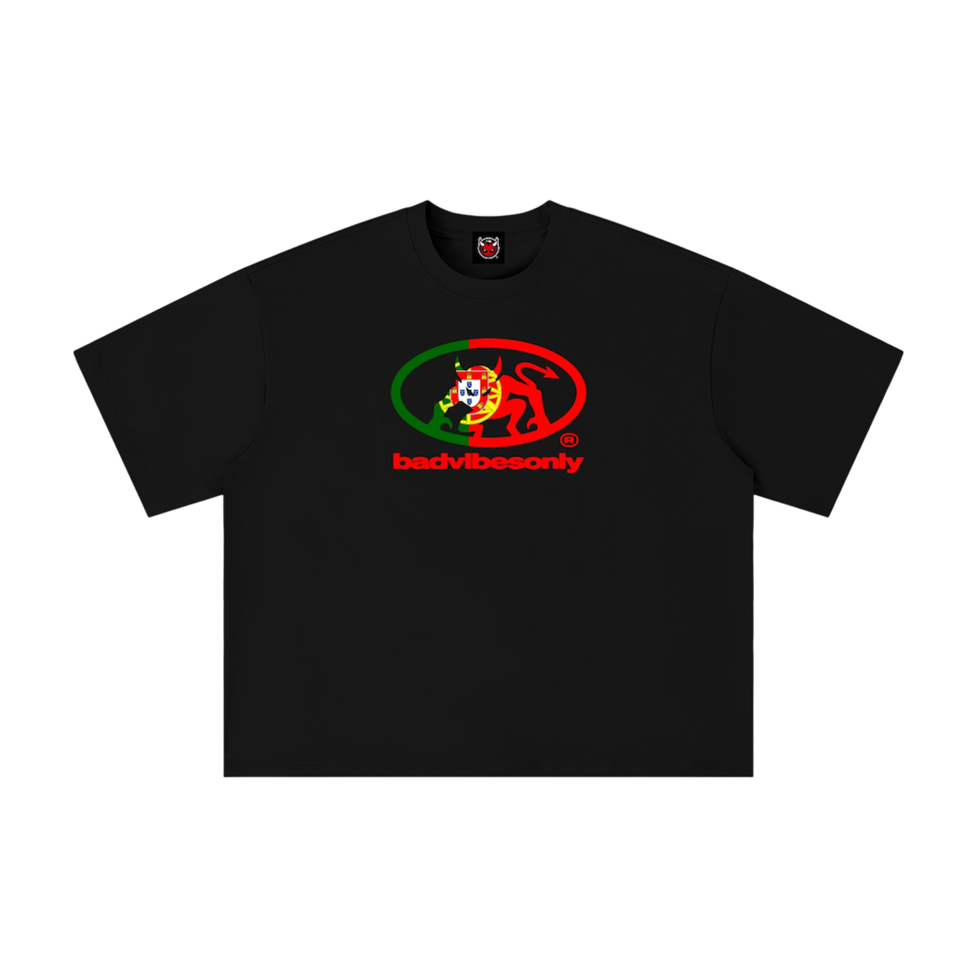 BADVIBESONLY® PORTUGAL TEE [BLACK]