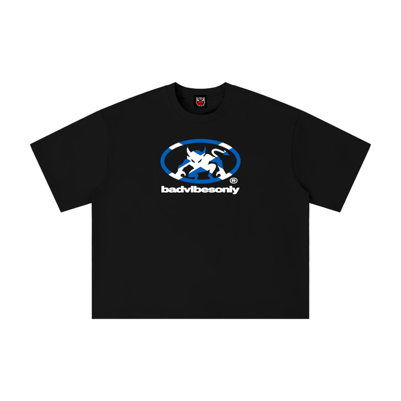 BADVIBESONLY® SCOTLAND TEE [BLACK]