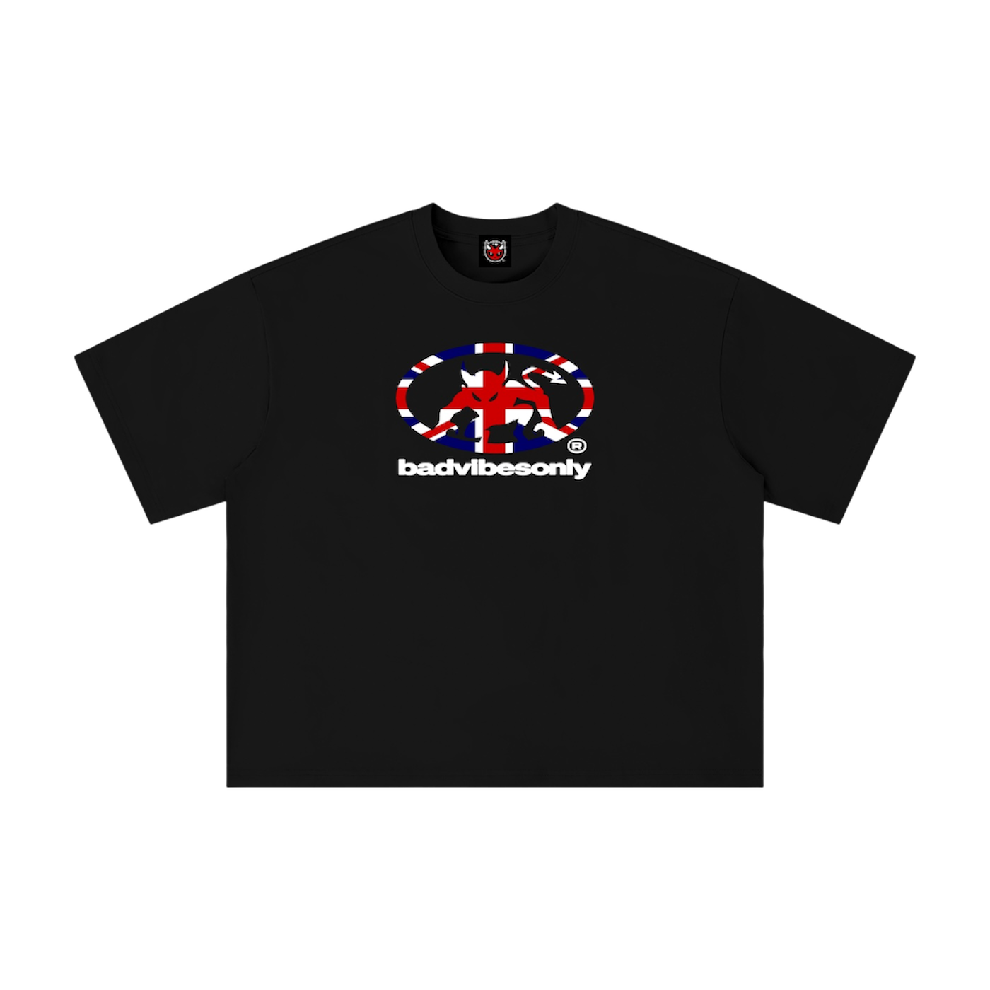 BADVIBESONLY® UNITED KINGDOM TEE [BLACK]